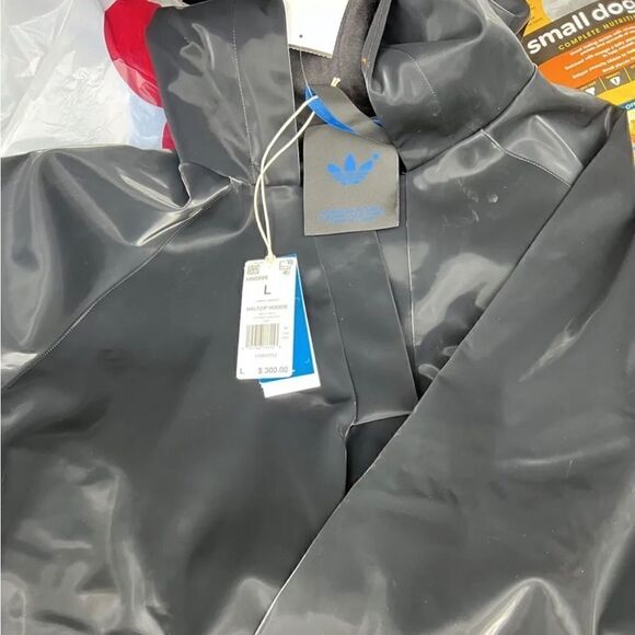 RARE NEW Adidas Originals Unisex Blue Version Hoodie HN0999 Black Size Large (L) - Picture 2 of 3